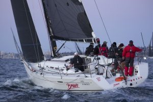 Bob Robertson's Bravo. Credit : David Brogan www.sailpix.com.au